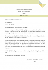 Đơn xin việc mẫu 16